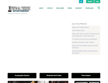 Tablet Screenshot of mysticalthrone-ent.com
